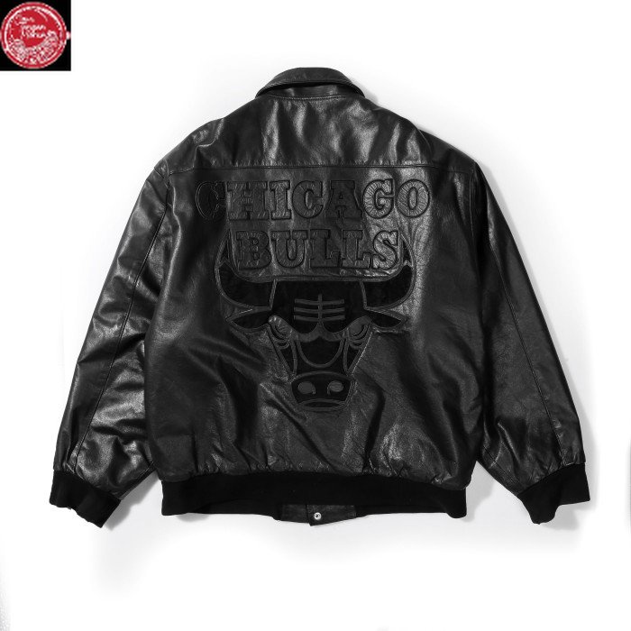 Jacket Vintage Chicago Bulls Black On Black By Jeff Hamilton