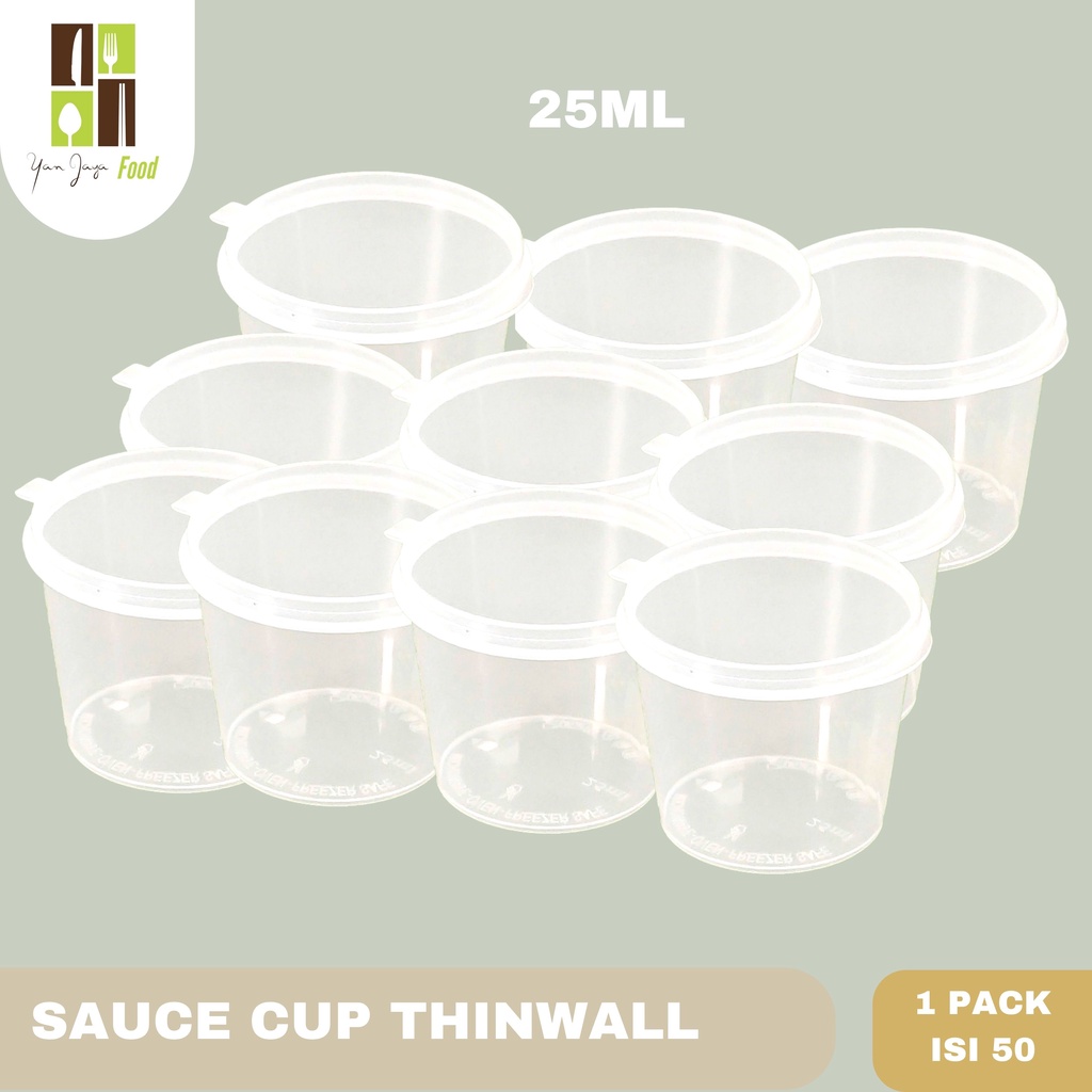 Thinwall Sauce Cup 25 ml [cup sambal]