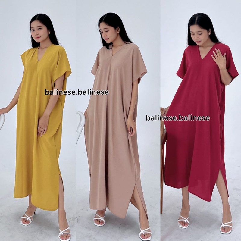 Long Dress Nagitha Cringkle Airflow / Nina Long Square Panjang