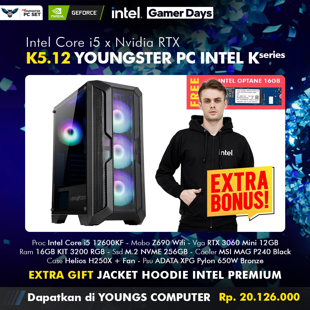 YOUNGSTER PC INTEL K SERIES | K5.12 | Core i5 x RTX 3060