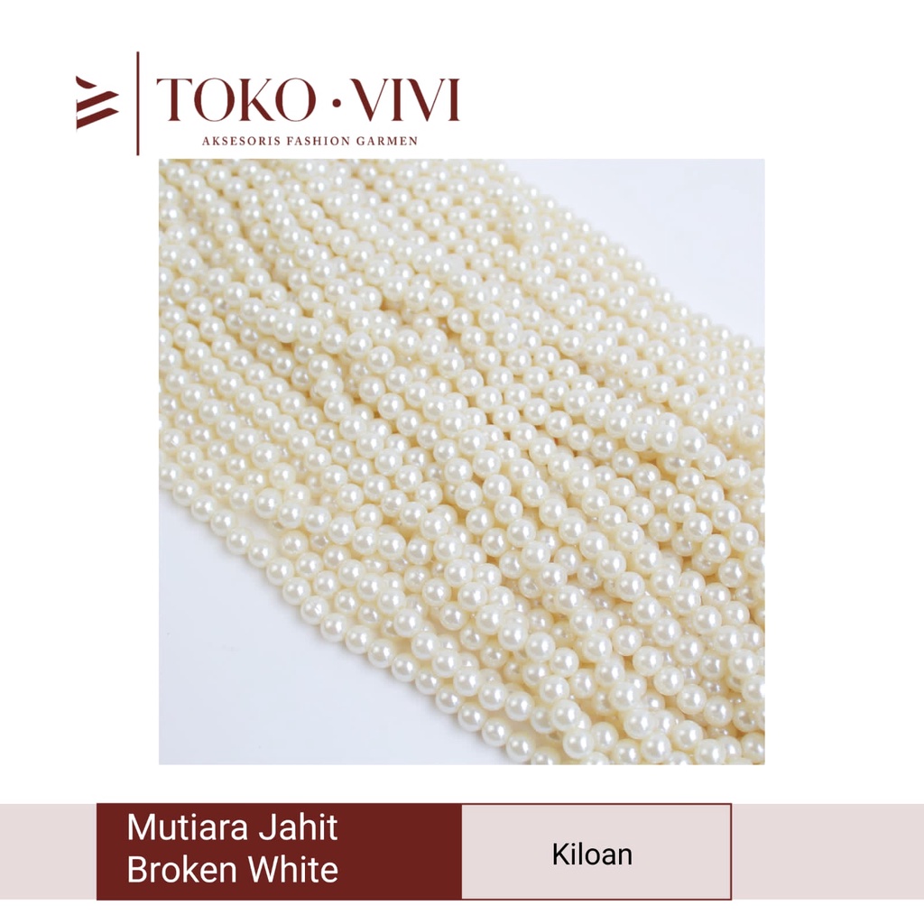 Vivi Mutiara Jahit / Mutiara Lubang / Pearl Payet Jahit (3mm - 10mm)