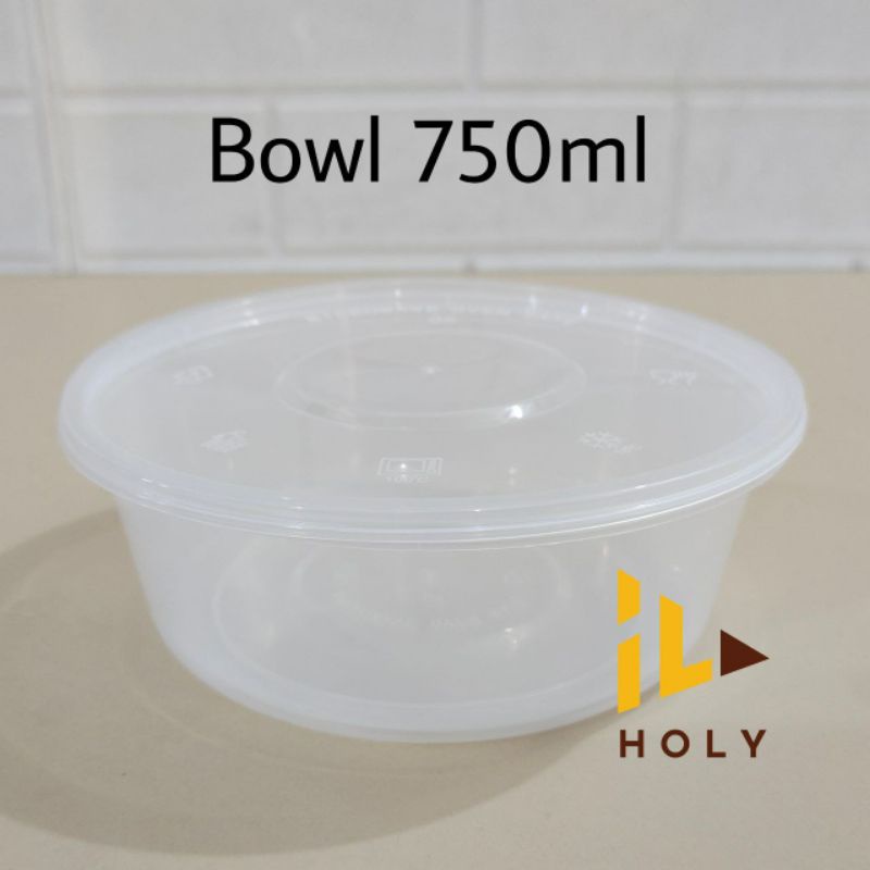 [25 Pcs] Thinwall Mangkok Bowl 750ml Libra