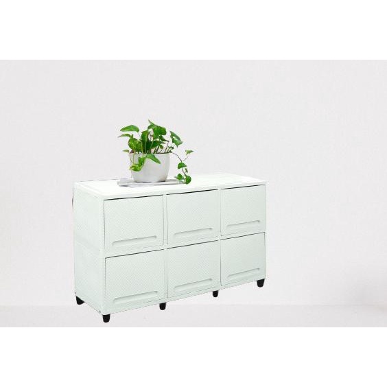 

Lemari Plastik Club Triple Susun 2 Pintu 9 Sliding stock ready