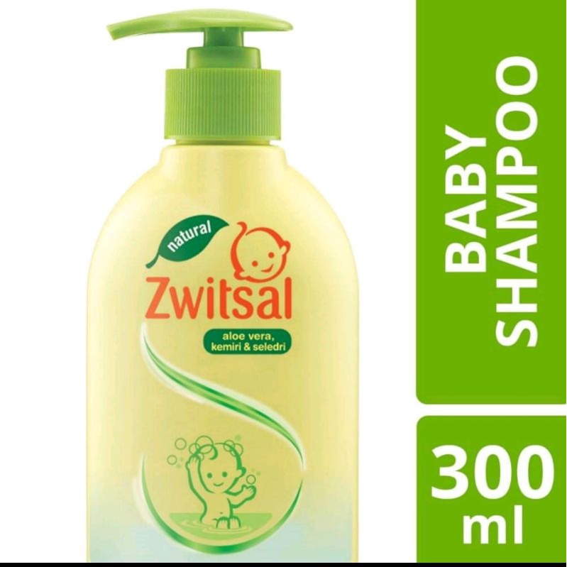 Zwitsal Natural Baby Shampoo Aloe Vera, Kemiri &amp; Seledri 300ml