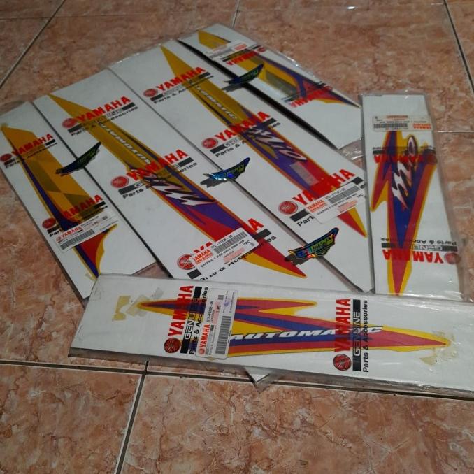 graphic stiker striping mio lama sporty kuning bendera 2004 original