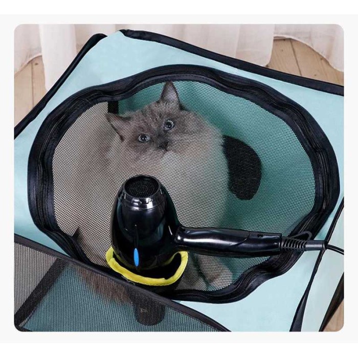 Kandang Lipat Kucing Anjing Portable Pet Drying Box Foldable Cage