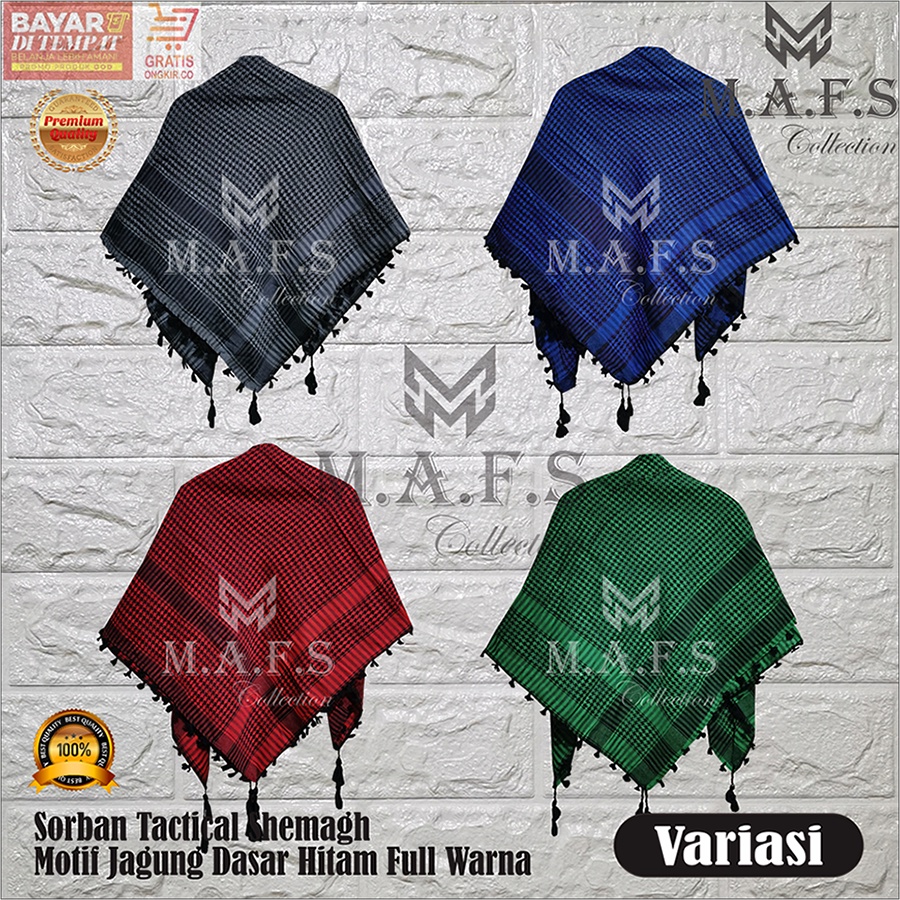 SORBAN TACTICAL SORBAN HITAM &amp; WARNA