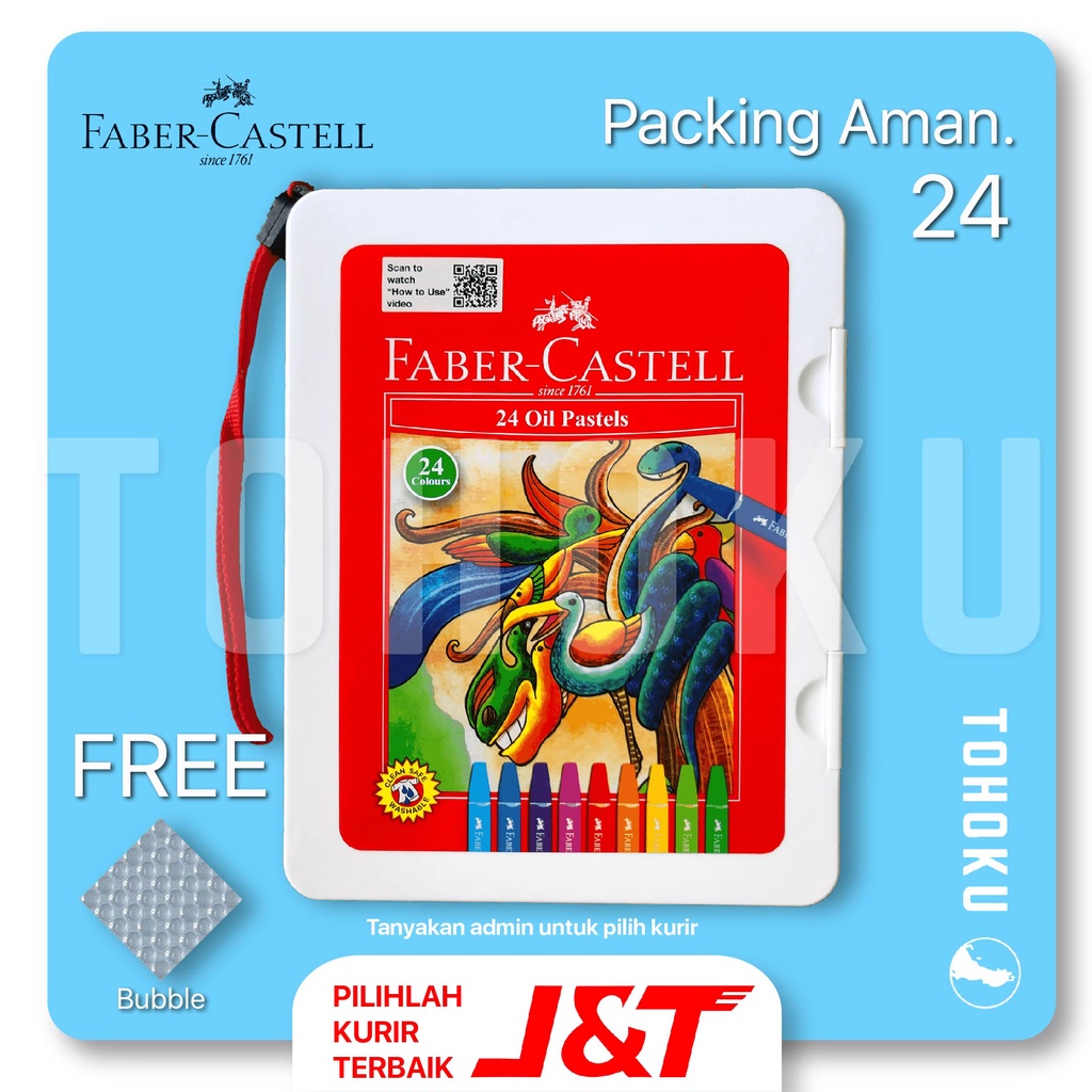 

Crayon 24 Warna Faber Castell Hexagonal Oil Pastel
