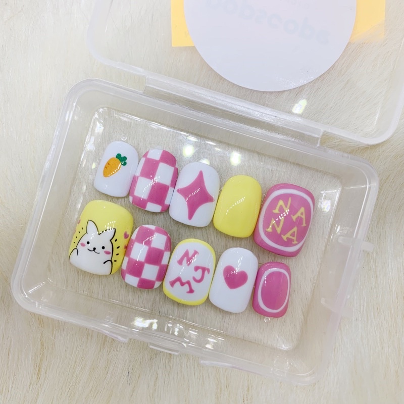 Nana Jaemin NCT custom press on fake nails kuku palsu nail art gel