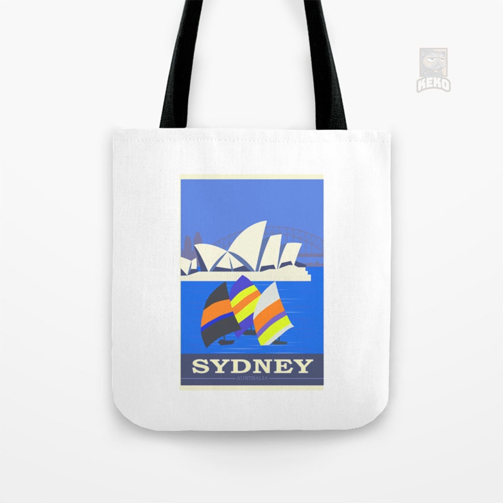 Tote Bag Kanvas Sydney Travel