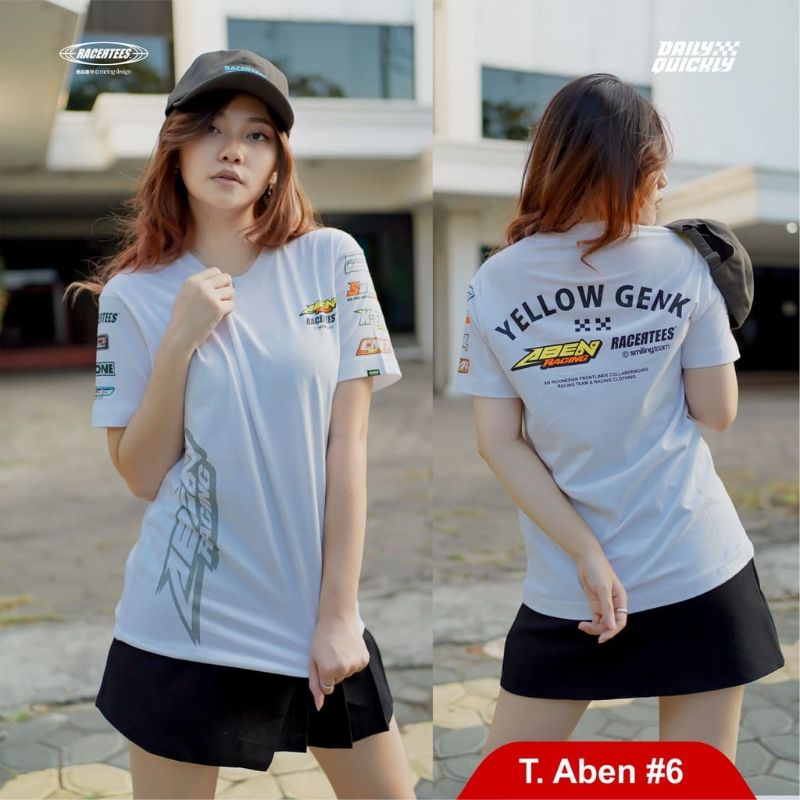 KAOS RACING ABEN YELLOW FREE STICKER BISA COD