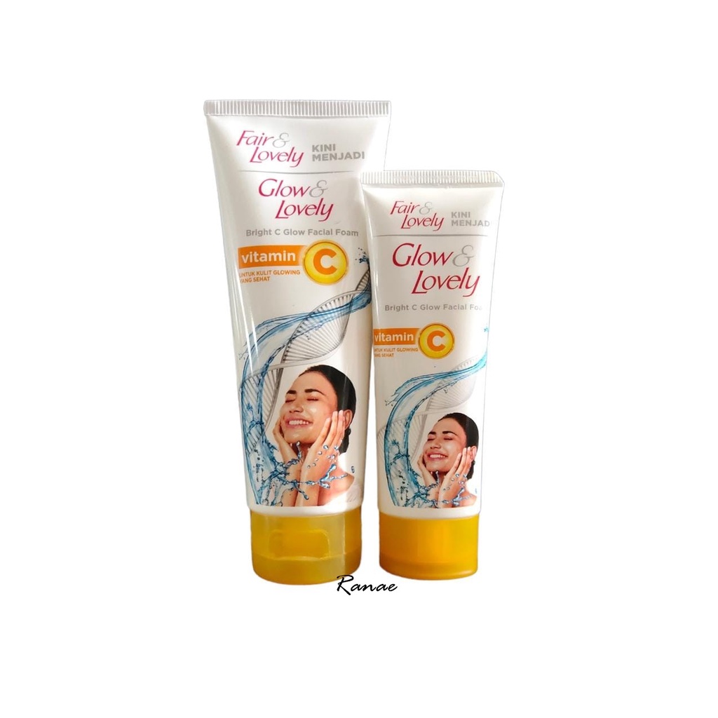 Fair &amp; Lovely / Glow &amp; Lovely Facial Foam Bright Glow Vit C Kuning