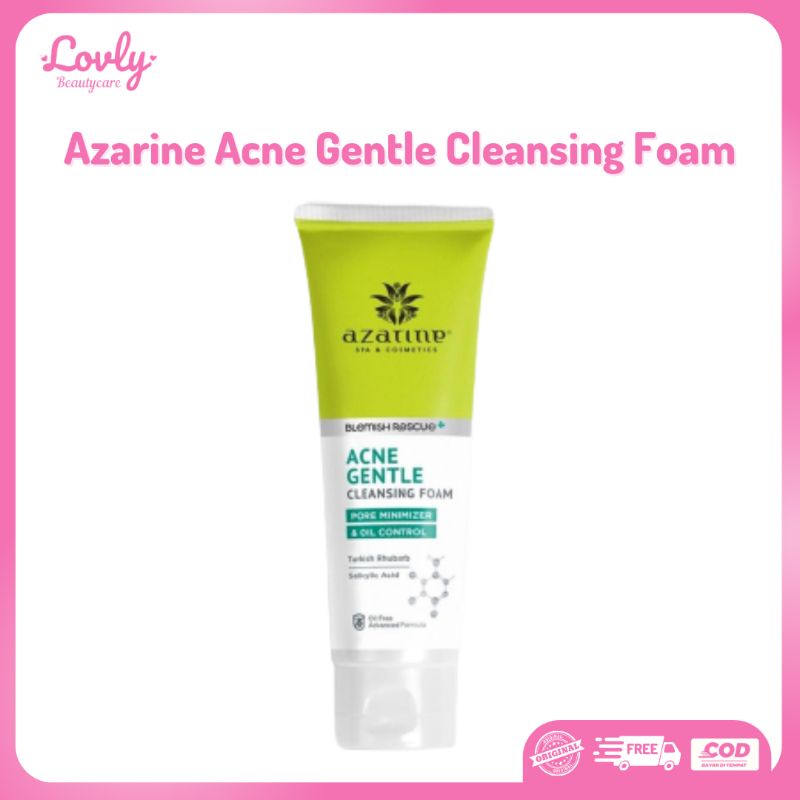 Azarine Acne Gentle Cleansing Foam 60 ml Face Wash Anti Jerawat BPOM