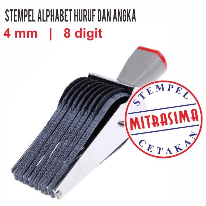 Stempel serbaguna Alphabet ( Angka dan huruf ) sistem diputar