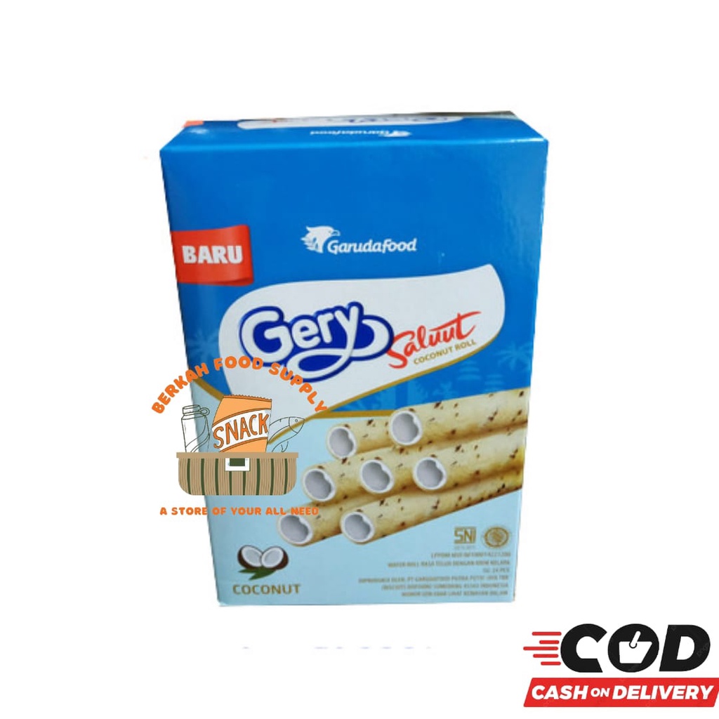 

Classica2106 ( Berkah ) Gery Chocolatos Roll Gery Salut Saluut 1 Box 24 Pcs Coklat Coconut Roll All