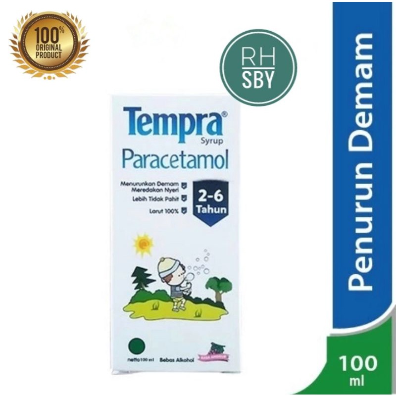 Tempra Sirup 100 ml Obat Demam Sakit Gigi Nyeri Paracetamol Syrup