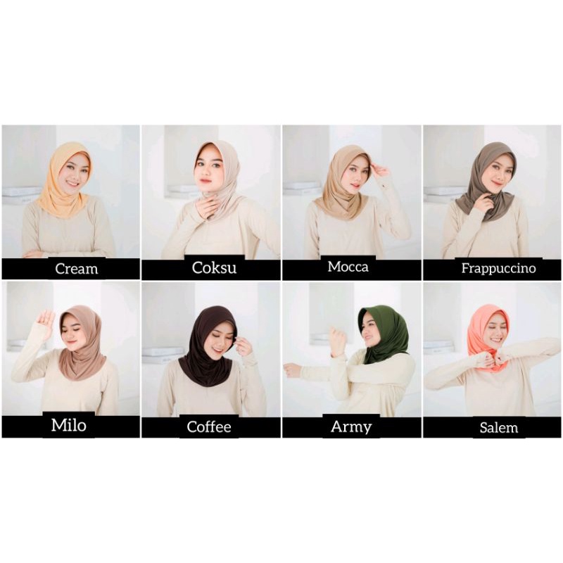 Jilbab Sport Jersey Premium