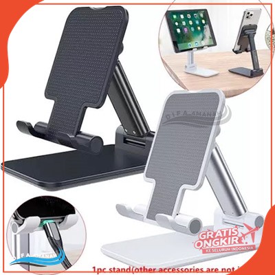 HOLDER FOOLDING DEKSTOP STAND HD-223 HD 38 HOLDER  COCOK UNTUK DUDUKAN HP DI ATS MEJA