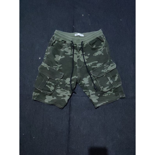ZARA MAN CAMO SHORT PANTS PRELOVED ORIGINAL PRIA