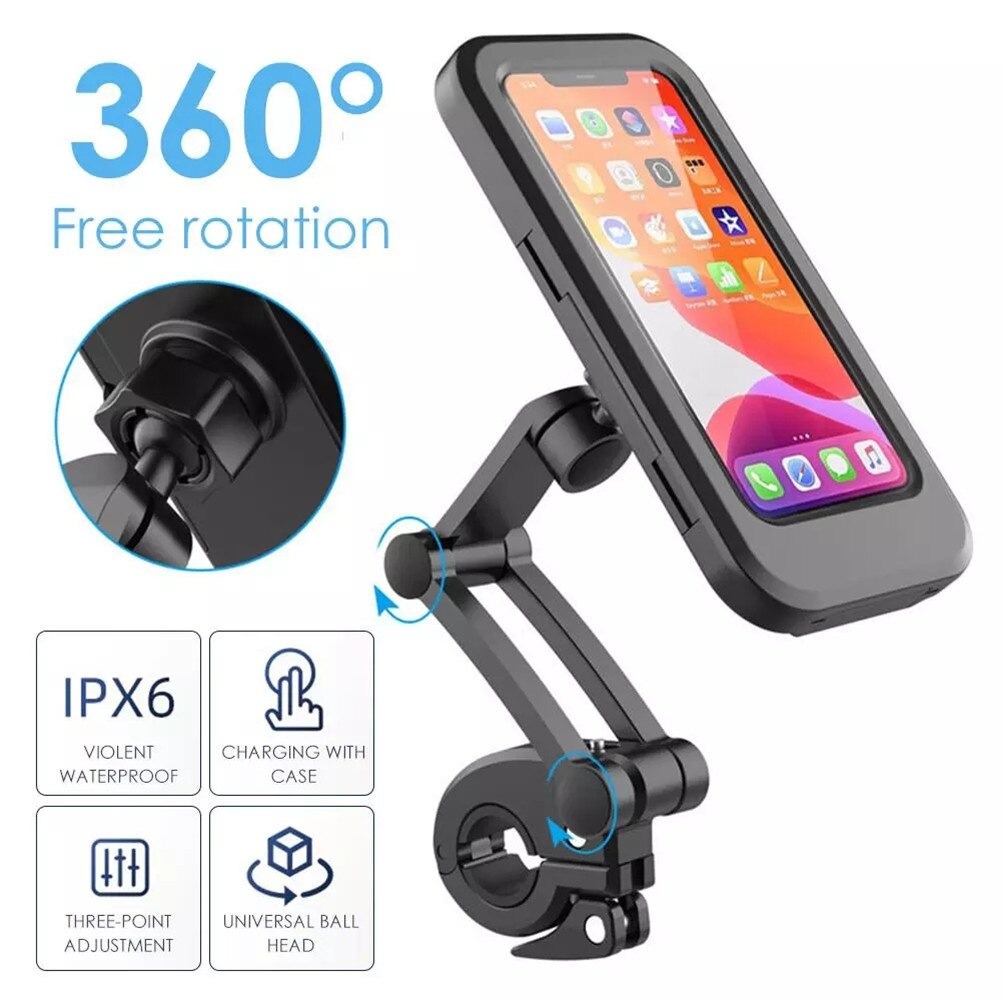 Holder Smartphone Sepeda Adjustable Bicycle Phone Case - M3 - Black