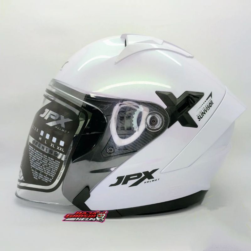 HELM JPX NOVA X WHITE ORIGINAL HELM JPX NOVAX WHITE ORIGINAL HELM JPX NOVA X PUTIH ORIGINAL HELM JPX