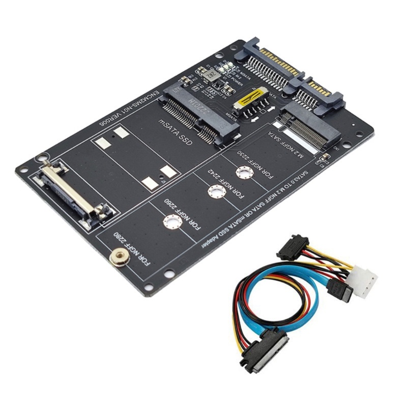 Btsg 6G to M2 NGFF SSD MSATA Adapter Card MSATA Ke M.2 SATA3 Adaptor Hardisk