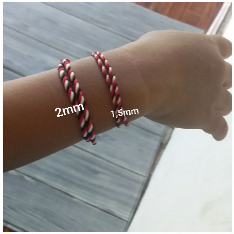 gelang tridatu/gelang telon bayi/kendit bayi/tali perut bayi/gelang tridatu dewasau