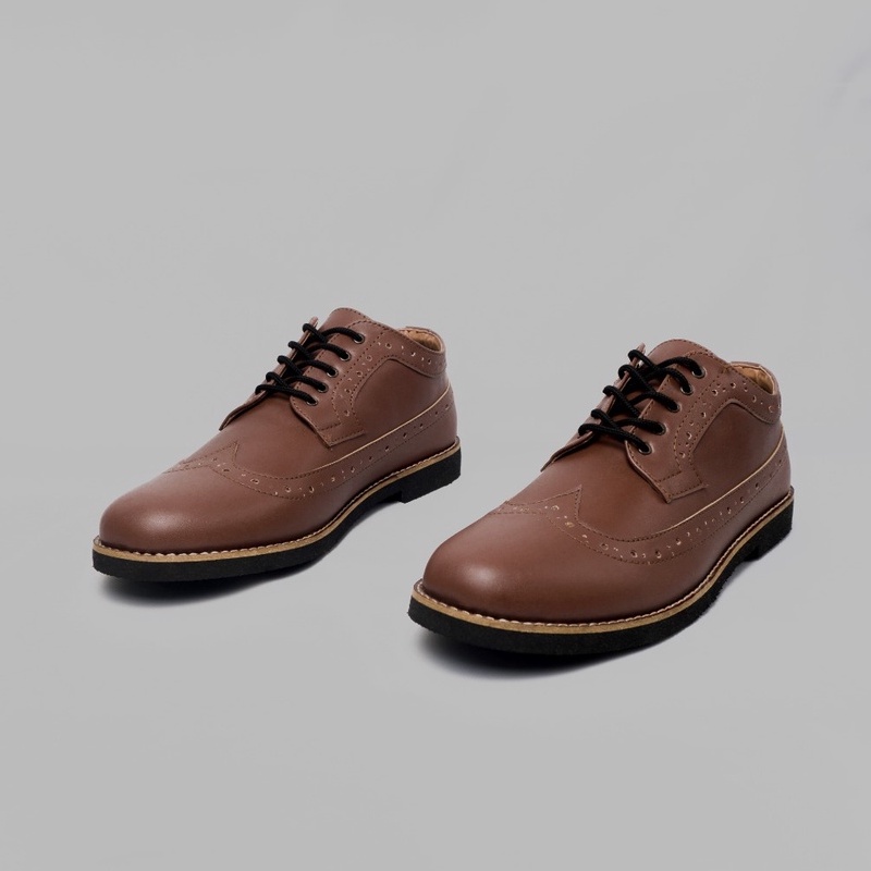sepatu kantor pria longwing tan