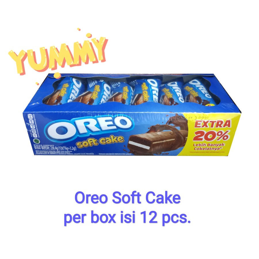 Oreo soft cake Mondelez/Oreo bolu 1 Box isi 12 pcs @16gr