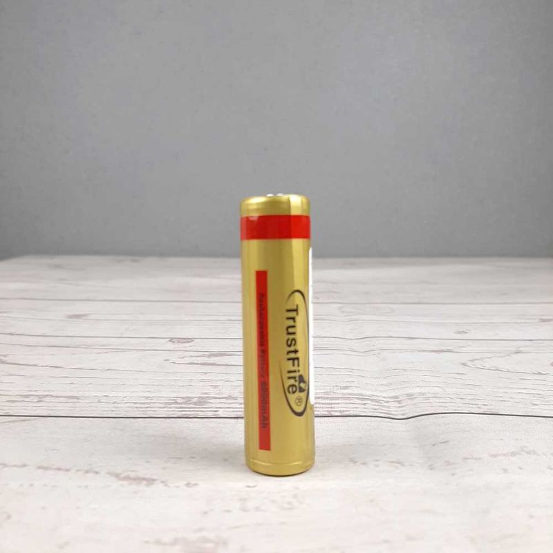 TrustFire Baterai 18650 Protection 6000mAh 3.7V Button Top - BRC18650