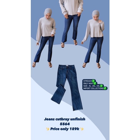 Jeans Cutbray Unfinish