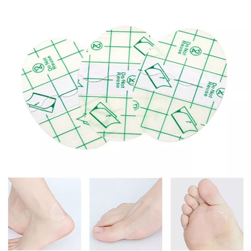 [5 PCS] Set Sticker Pelindung Tumit Sepatu High Heels Protektor Jari Kaki Heel Pad Stiker Plester Tape Perban Anti Luka Air Lecet Slip Transparan Plester Protector Invisible Patch Blister Anti-Blister