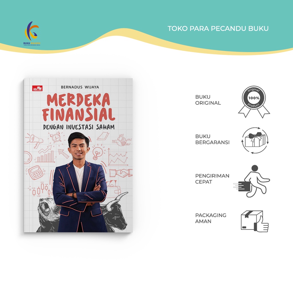 BUKU REFERENSI - MERDEKA FINANSIAL DENGAN INVESTASI SAHAM - GRAMEDIA PUSTAKA - BERNADUS WIJAYA