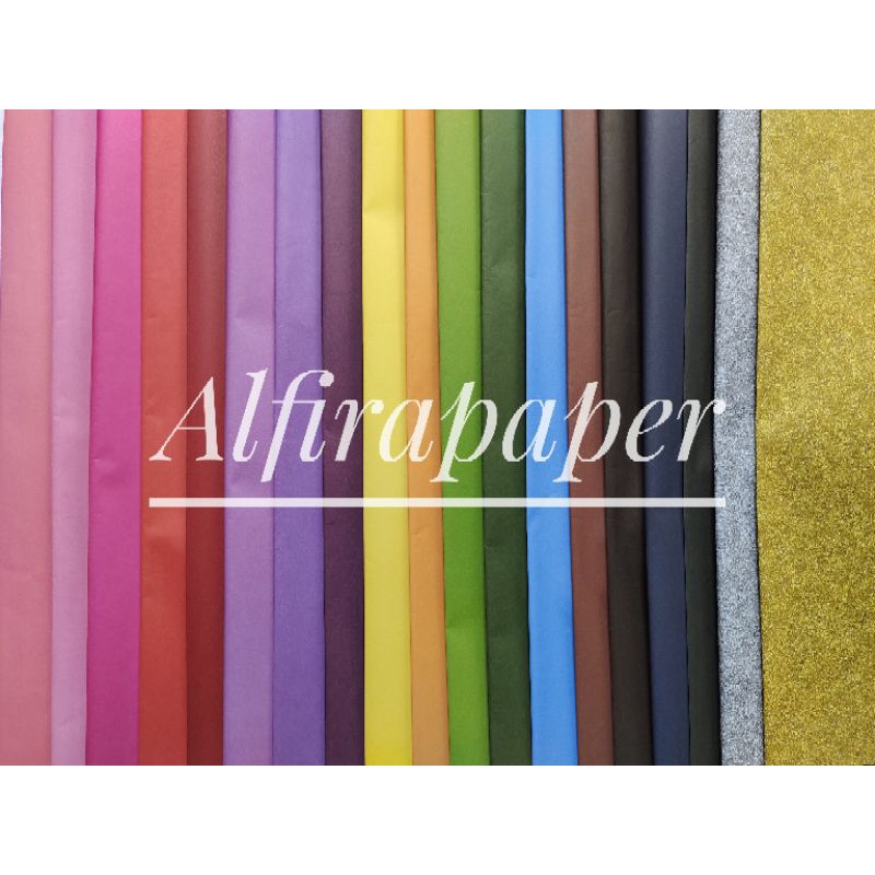 

Kertas Kado Sansan Wawa Polos Hitam Coklat Ungu Pink Silver Gold