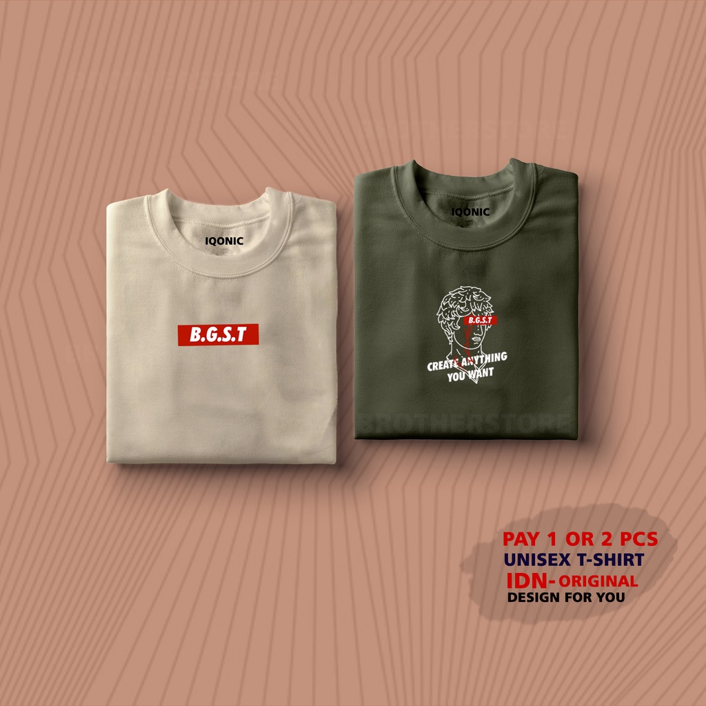 ( PROMO COD ) BROTHER STORE / Kaos Distro Pria / Kaos Distro100% Catoon Combed 24s / ArticelBGST