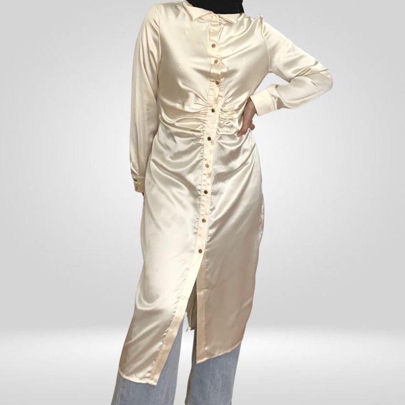 Champagne Silk Dress