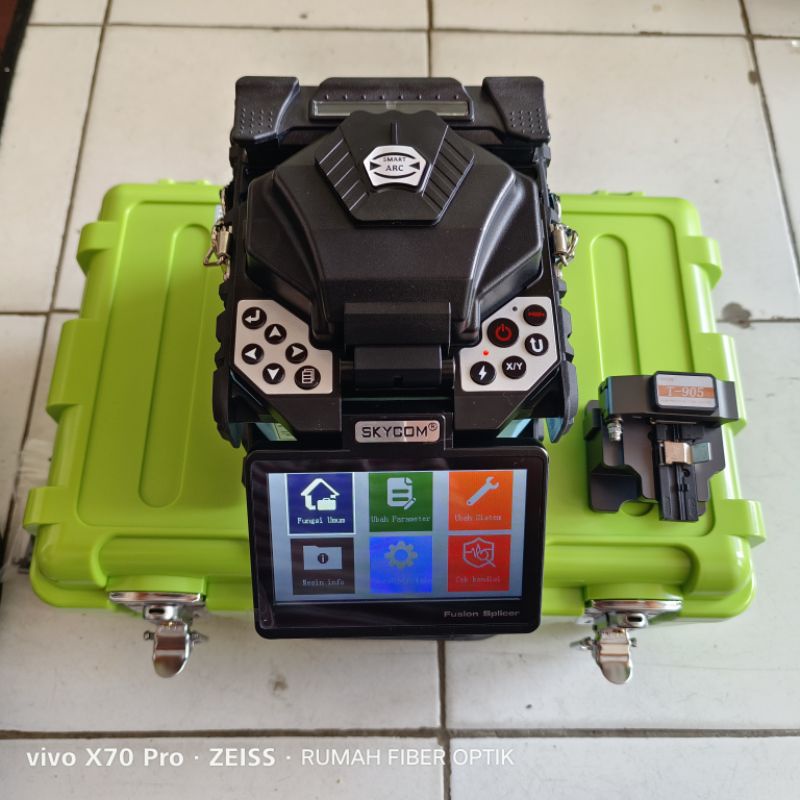 splicer skycom t317 dan otdr smart mini satu paket