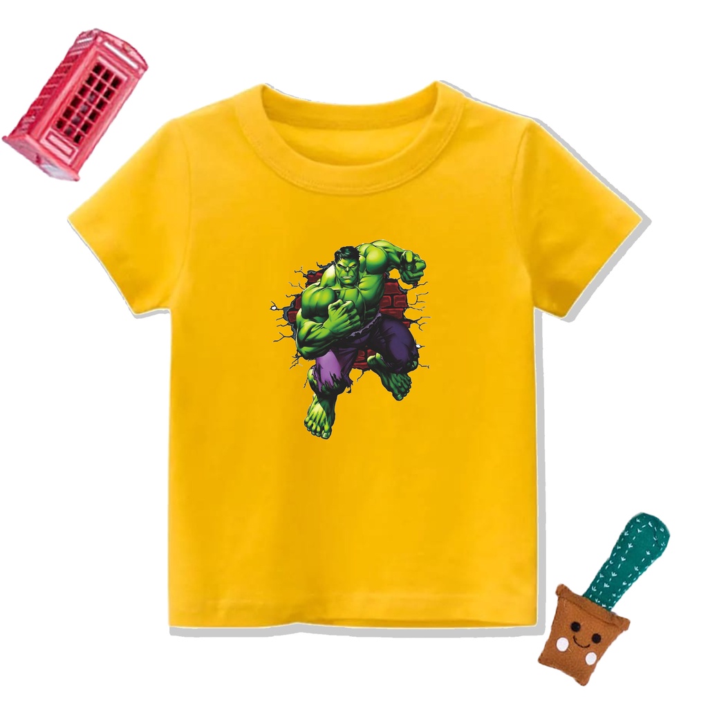 PVJ - Baju kaos Anak Hulk Atasan Anak Laki Laki Sablon Premium