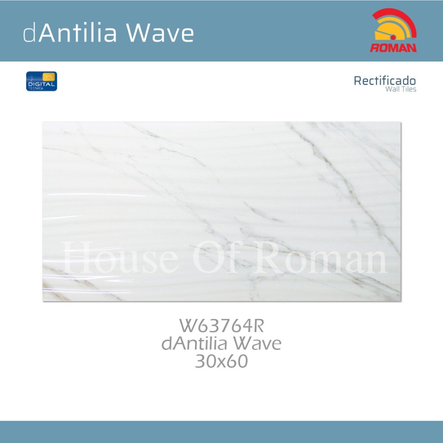 ROMAN KERAMIK DANTILIA WAVE 30X60R W63764R (ROMAN HOUSE OF ROMAN)