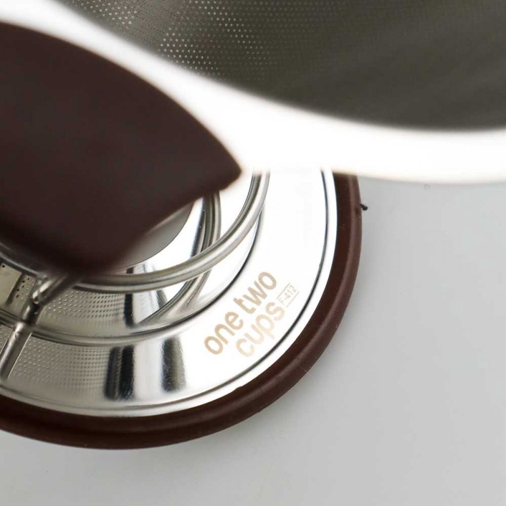 Filter Stainless Saringan Penyaring Kopi Teh V60 Drip Dengan Holder
