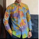 Blus rumput kasmaran batik solo atasan kerja blus batik blus wanita