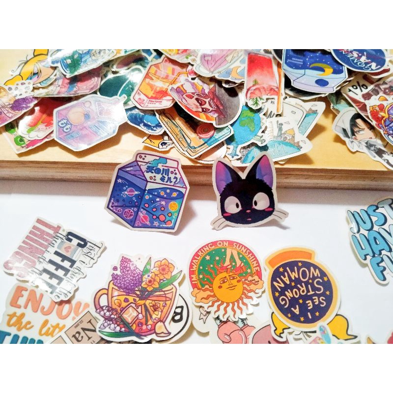 Jual Stiker Aesthetic Random Stiker Lucu Stiker Journaling Shopee Indonesia