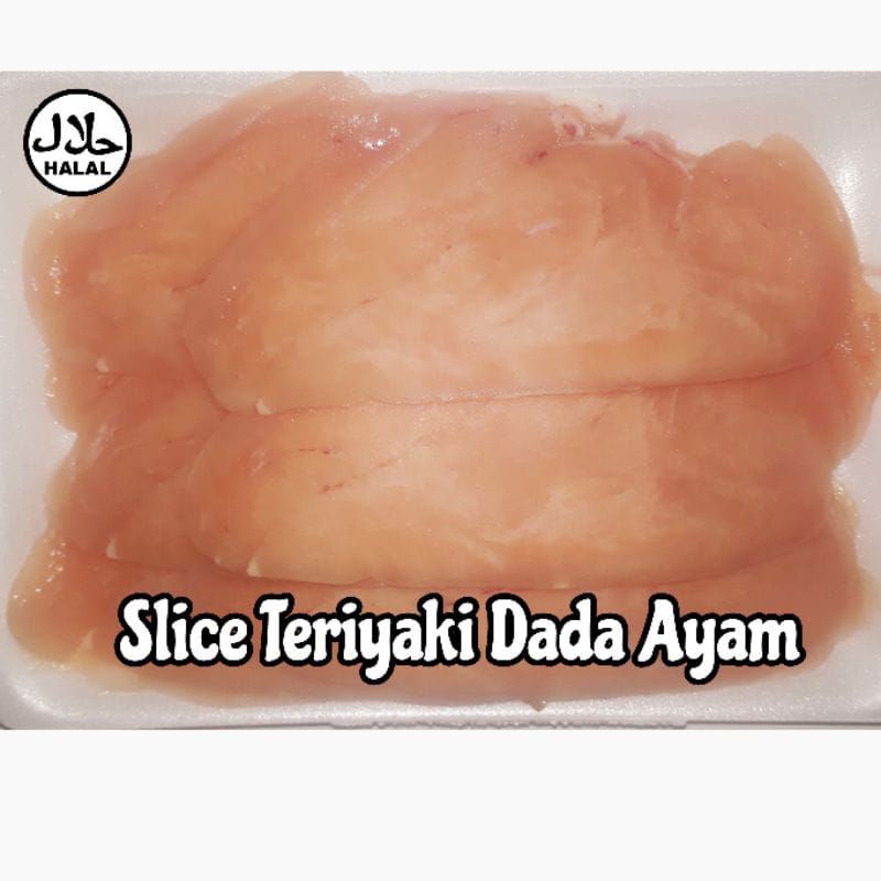 

slice teriyaki boneless dada ayam 500 gr