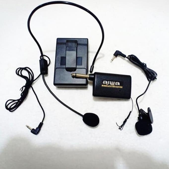 mic jepit wireless aiwa clip on microphone wireless