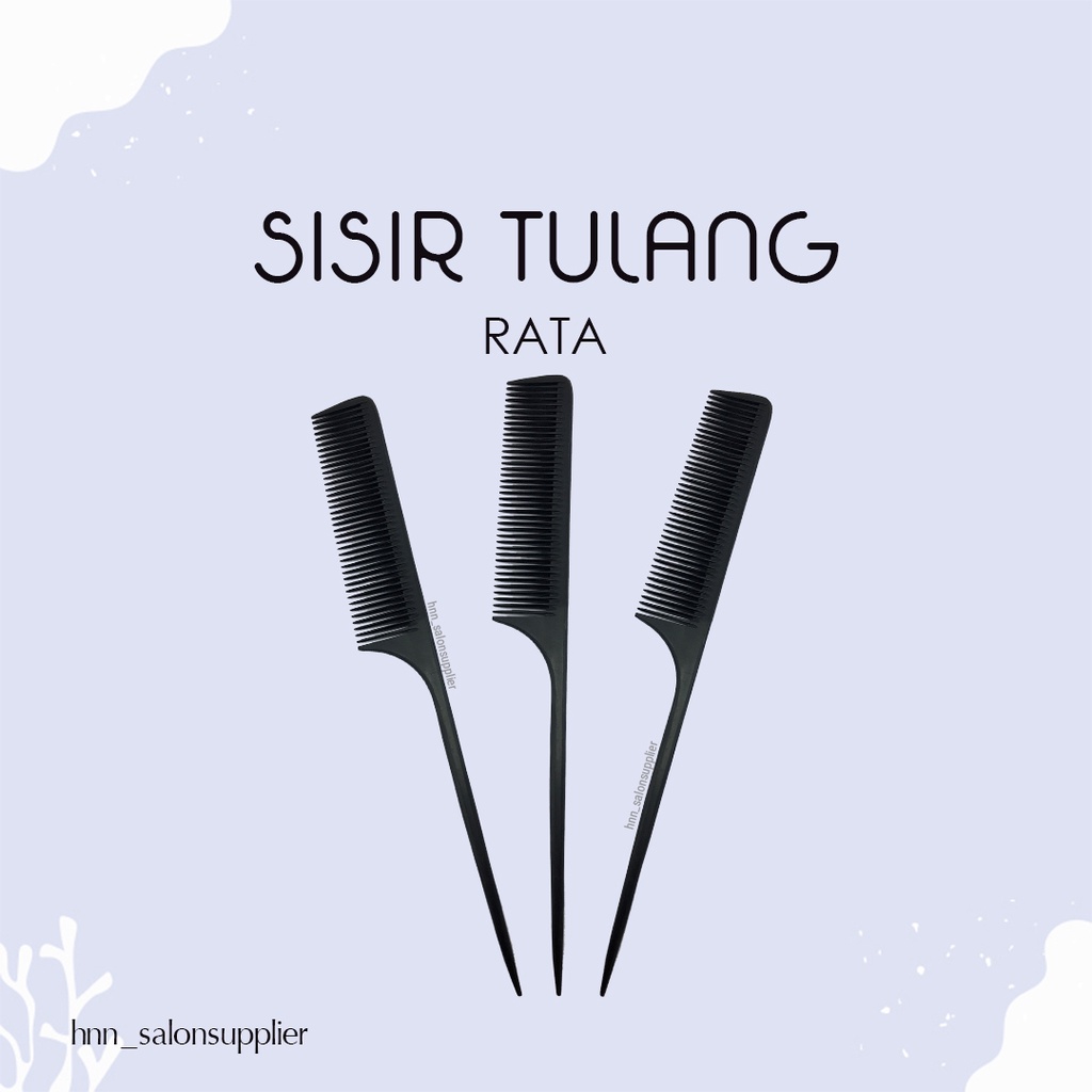 Sisir Tulang Rata Styling Rambut Sisir Gunting Salon Barber Barbershop