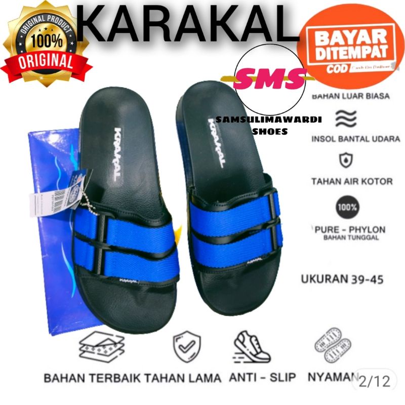 SANDAL SLIDE PRIA/SENDAL KARAKAL/SENDAL COP TERLARIS PRIA