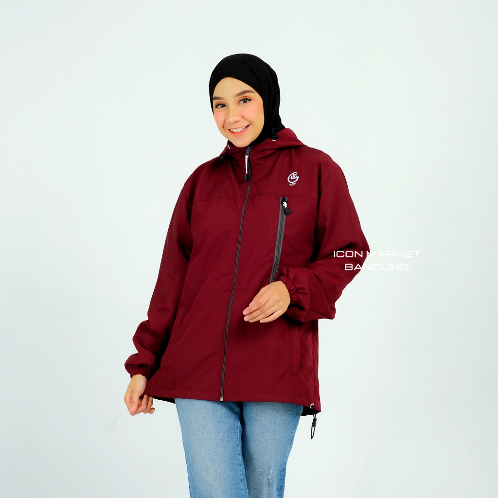 Jaket Parasut Wanita Waterproof  Model Ararat size M L XL XXL Original FCF / Jaket OUTDOOR UNISEX Anti Air Size M L XL XXL