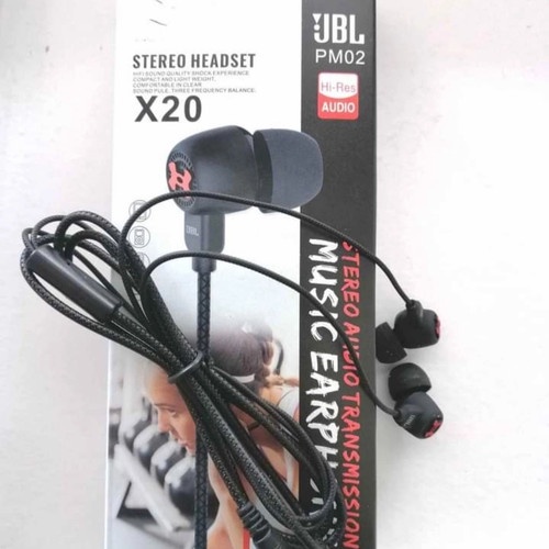 HEADSET MURAH BERKUALITAS JBL X20 EARPHONES