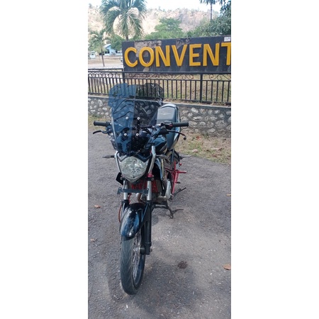 PAKET BREKET + VISOR 50 CM YAMAHA NEW VIXION FZ150i VISOR CUSTOM VISOR VIXION WINDSHIELD VISOR VIXION VARIASI VIXION VISOR TOURING