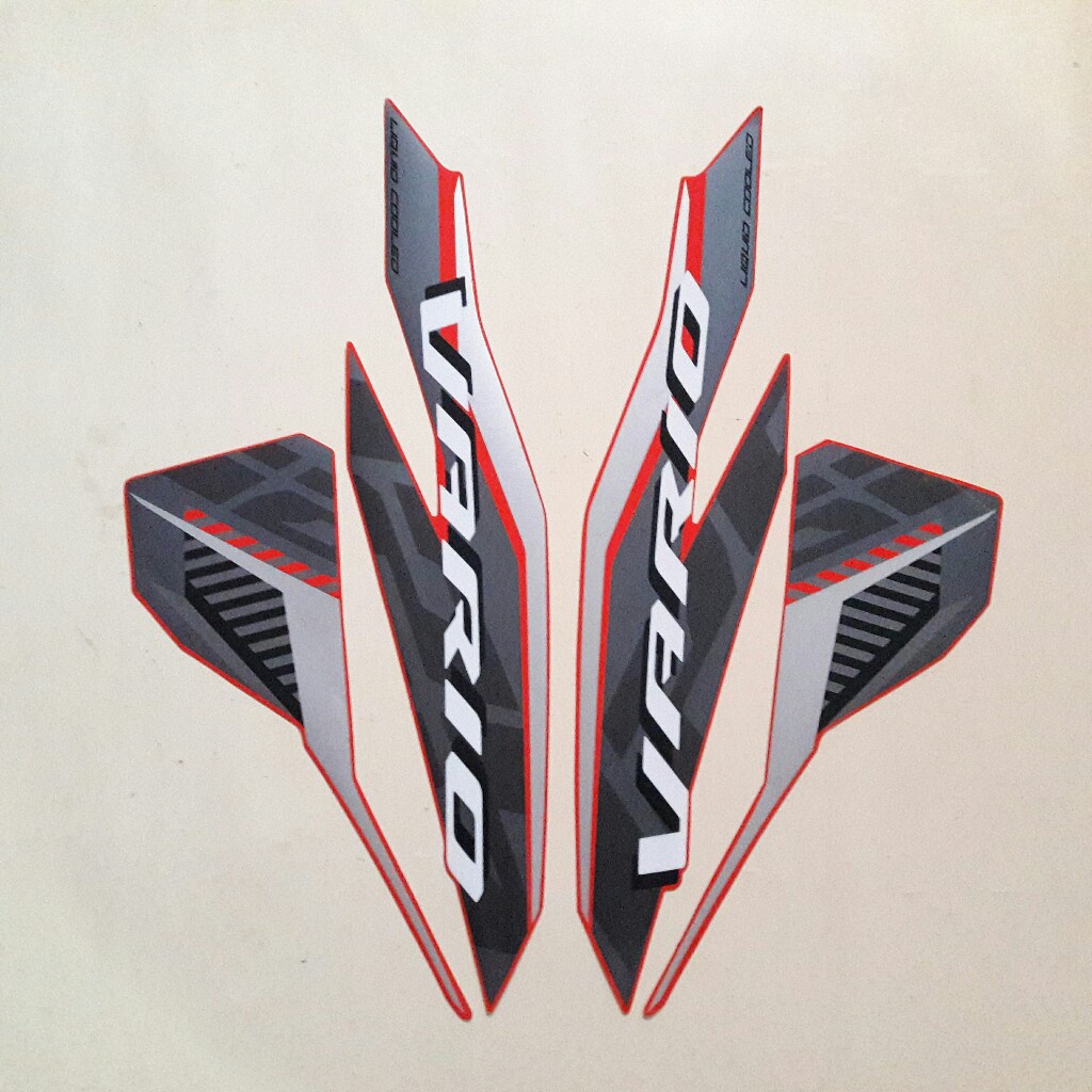 Striping Sticker Motor Honda Vario 125 2022 Merah